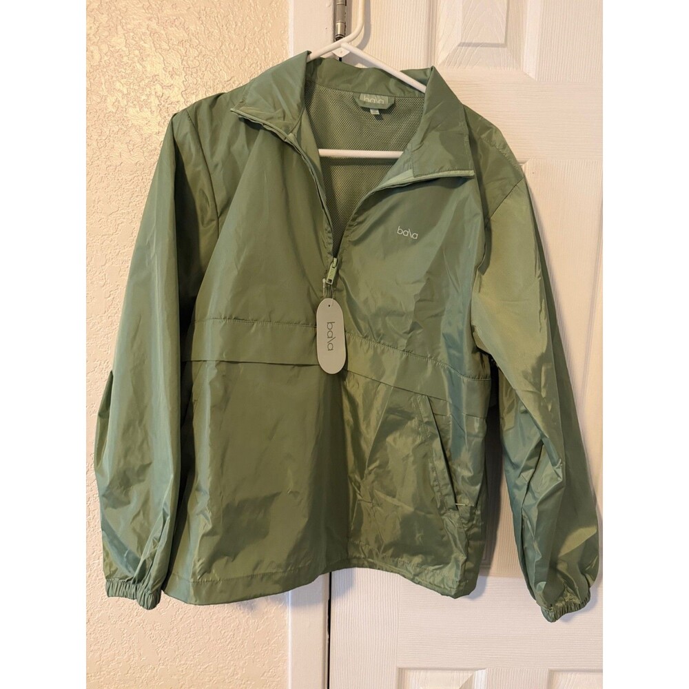 Bala Jacket Size S/M Green Half Zip Pullover Activewear New with Tags